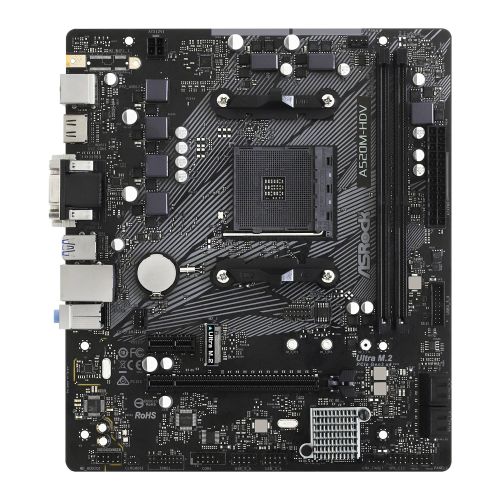 Asrock A520M-HDV, AMD A520, AM4, Micro ATX, 2 DDR4, VGA, DVI, HDMI, M.2