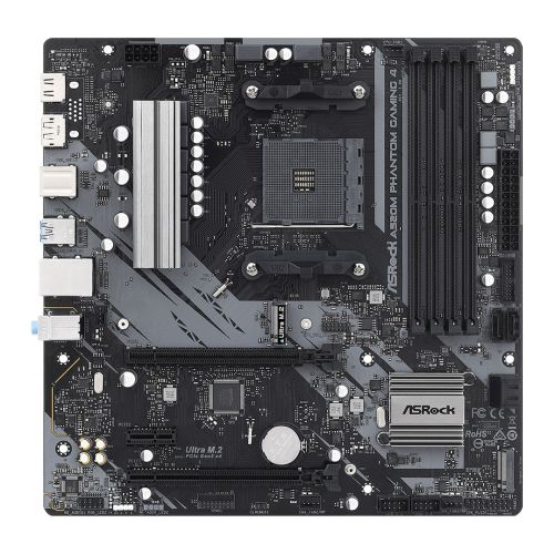 Asrock A520M PHANTOM GAMING 4, AMD A520, AM4, Micro ATX, 4 DDR4, HDMI, DP, 2x M.2