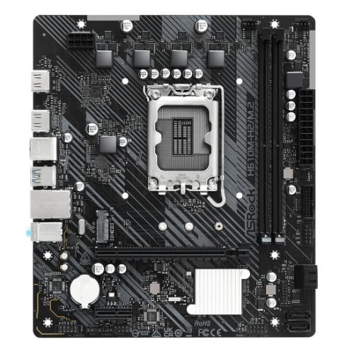 Asrock H610M-H2/M.2, Intel H610, 1700, Micro ATX, 2 DDR4, 2 HDMI, GB LAN, PCIe4, 1x M.2