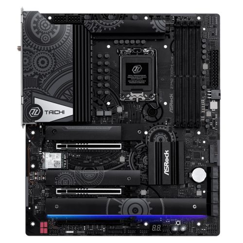 Asrock Z790 TAICHI LITE, Intel Z790, 1700, EATX, 4 DDR5, HDMI, 2 Thunderbolt, Wi-Fi 6E, 2.5G & GB LAN, PCIe5, RGB, 5x M.2