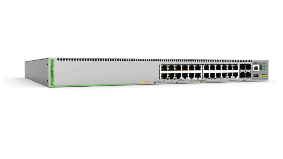 Allied Telesis At-Gs980Mx/28Psm-50 Network Switch Managed L3 Gigabit Ethernet (10/100/1000) Power Over Ethernet (Poe) 1U Grey
