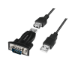LogiLink AU0034 cable gender changer USB RS232 Black