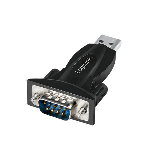 LogiLink AU0034 cable gender changer USB RS232 Black