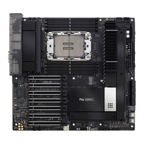 Asus PRO WS W790E-SAGE SE, Workstation, Intel W790, LGA4677, EEB, 8 DDR5, Dual 10G LAN, IPMI Remote Management, SlimSAS, PCIe5, 3x M.2