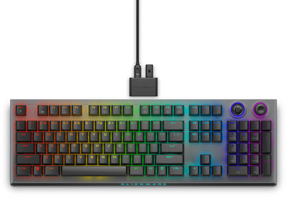 Alienware Tri-Mode AW920K keyboard Gaming USB + RF Wireless + Bluetooth Grey