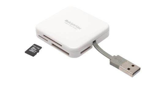 PNY USB Memory Card Reader Multi F All in One Reader, CF,Memory Stick (MS),microSD (TransFlash),microSDHC,miniSD,miniSDHC,MMC,MMC+,MS Micro