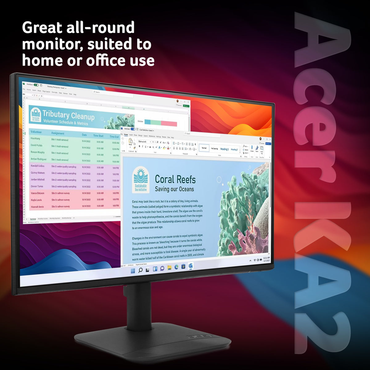 Acer KA2 KA242YP6 monitor - 24", Full HD, 144Hz, FreeSync