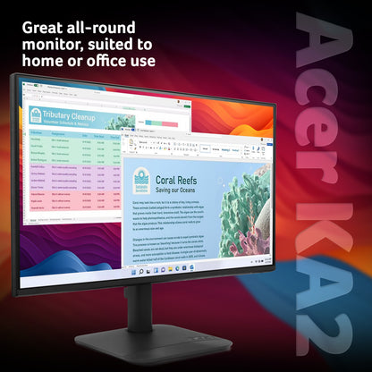 Acer KA2 KA242YP6 monitor - 24", Full HD, 144Hz, FreeSync