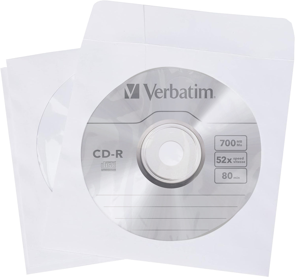 Verbatim CD Sleeves (Paper) 100pk