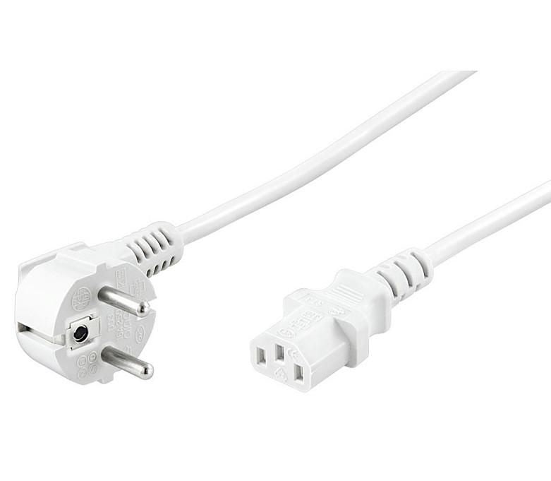 Microconnect PE010430W power cable White 3 m Power plug type E+F C13 coupler
