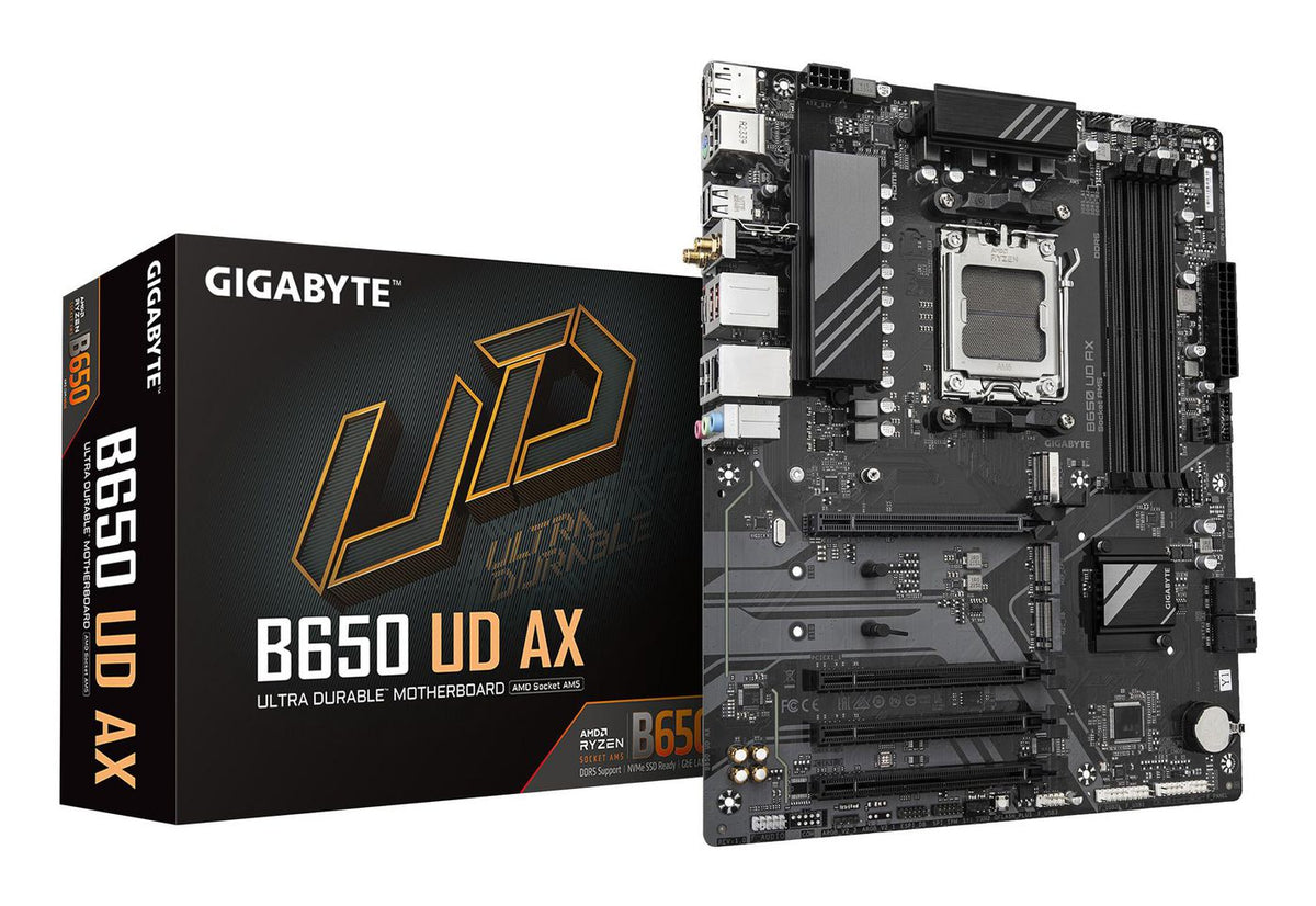 Gigabyte Motherboard - Amd Ryzen 9000 Series Cpus, 6+2+2 Phases Vrm, Up To 7600Mhz Ddr5 (Oc), 1Xpcie 5.0 + 2Xpcie 4.0 M.2, Gbe Lan, Wifi 6, Usb