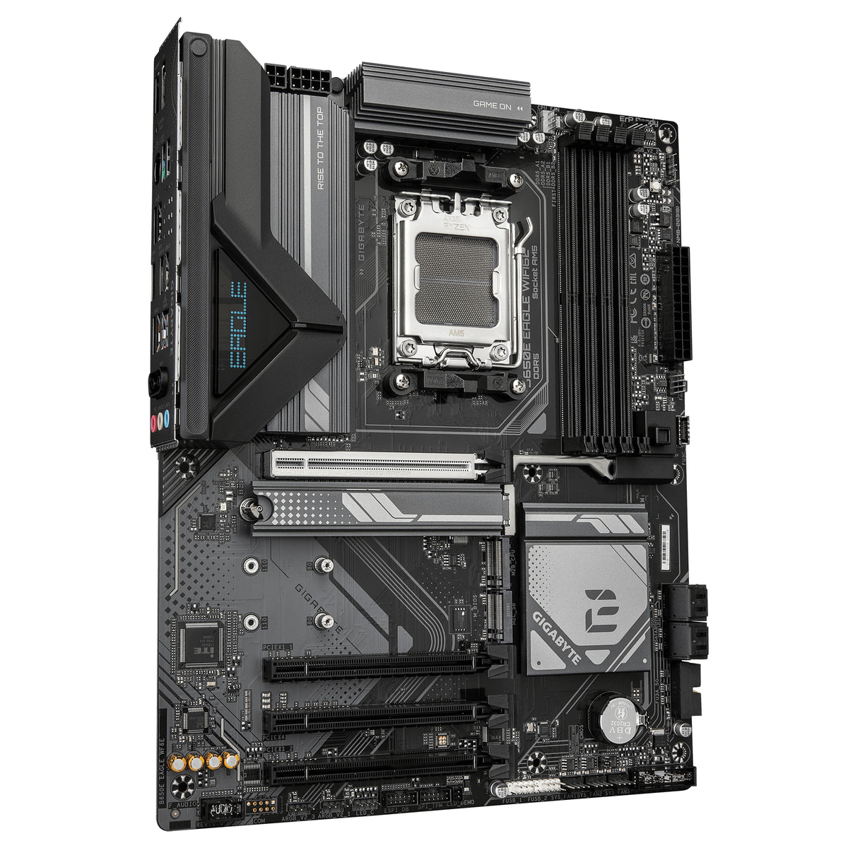 GIGABYTE B650E EAGLE WIFI6E Motherboard - AMD Ryzen 9000 Series CPUs, 8+2+2 Phases VRM, up to 8200MHz DDR5 (OC), 1xPCIe 5.0 + 2xPCIe 4.0 M.2, 2.5GbE LAN, WIFI 6E, USB 3.2 Gen 2