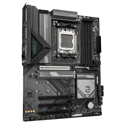 GIGABYTE B650E EAGLE WIFI6E Motherboard - AMD Ryzen 9000 Series CPUs, 8+2+2 Phases VRM, up to 8200MHz DDR5 (OC), 1xPCIe 5.0 + 2xPCIe 4.0 M.2, 2.5GbE LAN, WIFI 6E, USB 3.2 Gen 2