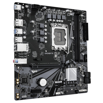 GIGABYTE B760M H V2 Motherboard - Supports Intel Core 14th Gen CPUs, 5+1+1 Phases Digital VRM, up to 8000MHz DDR5 (O.C.), 1xPCIe 4.0 M.2, 1GbE LAN, USB 3.2 Gen1