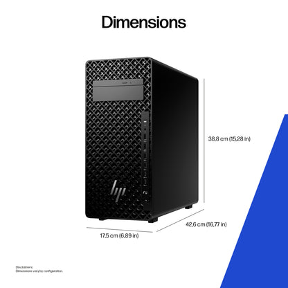 HP Z2 Tower G1i Intel Core Ultra 7 265 32 GB DDR5-SDRAM 1 TB SSD NVIDIA RTX A400 Windows 11 Pro Workstation AI Workstation, AI PC Black