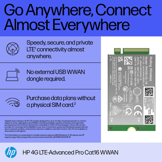 HP 4G LTE-Advanced Pro Cat16 WWAN Internal