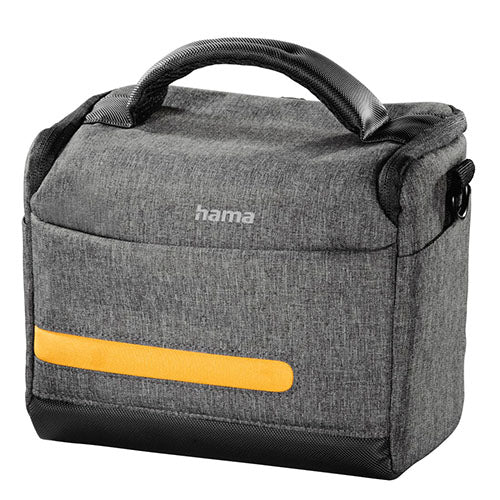 Hama Terra 130 Camera Bag, Shoulder Strap, Trolley Strap, Removable Divider, Grey, 20 x 10.5 x 16.5 cm Compartment