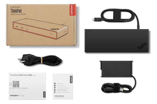 Lenovo ThinkPad USB4 Dock 5000 Wired Black