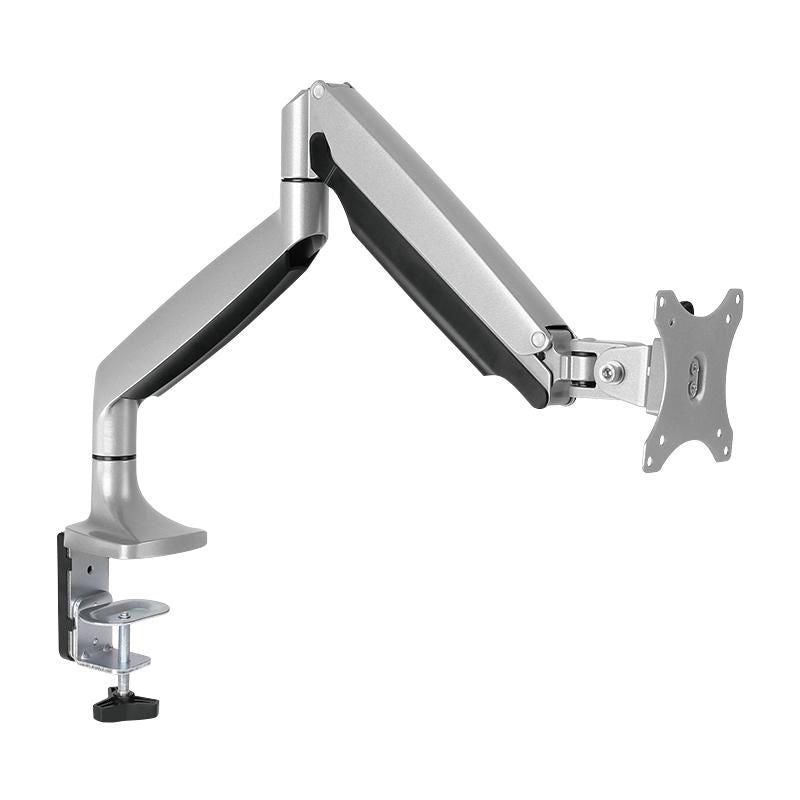 LogiLink Monitor mount, 13"-32", aluminum, gas spring BP0042, Clamp/Bolt-through, 9 kg, 33 cm (13"), 81.3 cm (32"), 100 x 100 mm, Aluminum