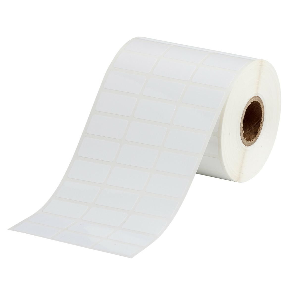 Brady Thermal Transfer Printable Labels BPT-5-8423-2.5, White, Self-adhesive printer label, Die-cut label, Polyester, Thermal transfer, Acrylic