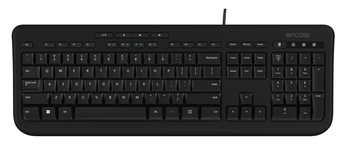 Incase Designed by Microsoft Wired 600 keyboard Universal USB QWERTY UK English Black