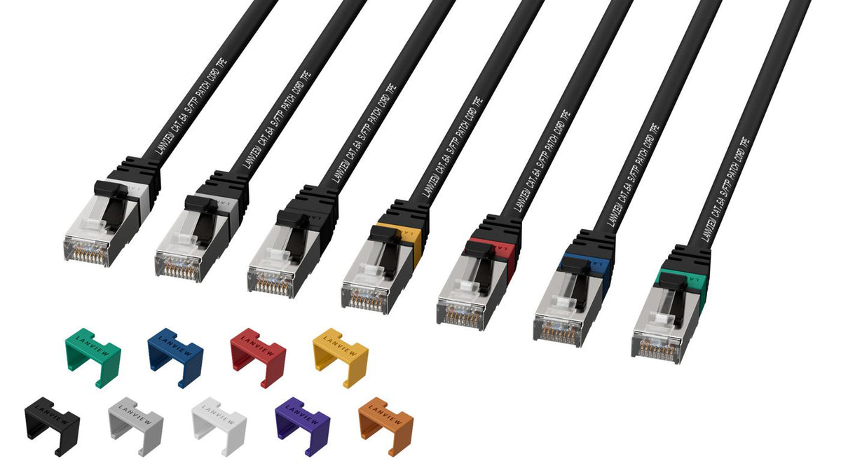 Lanview LV-SFTP6A02B networking cable Black 2 m Cat6a S/FTP (S-STP)