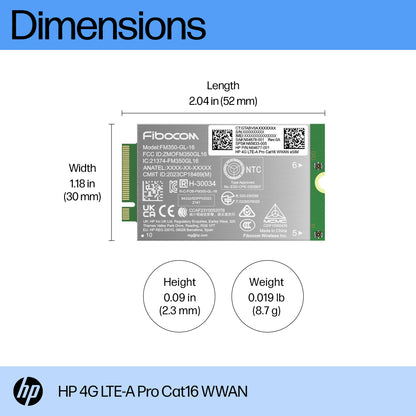 HP 4G LTE-A Pro Cat16 WWAN Internal