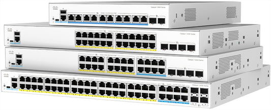 Cisco Catalyst 1300X 8-port 5GE 40-port GE Managed L2/L3 Gigabit Ethernet (10/100/1000) Power over Ethernet (PoE) White
