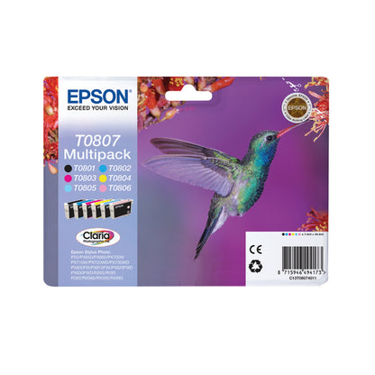 Epson C13T08014011/T0801 Ink cartridge black, 330 pages ISO/IEC 24711 7.4ml for Epson Stylus Photo P 50/PX/PX 730/R 265