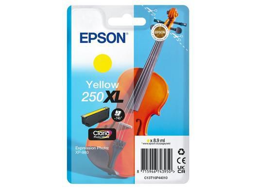 Epson 250Xl Violin Claria Photo Hd Ink Cartridge 1 Pc(S) Original High (Xl) Yield Yellow