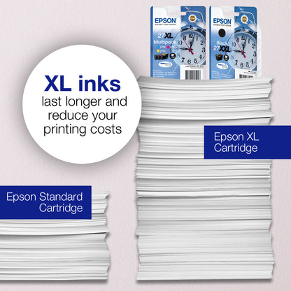 Epson C13T27144012/27XL Ink cartridge yellow high-capacity, 1.1K pages 10.4ml for Epson WF 3620