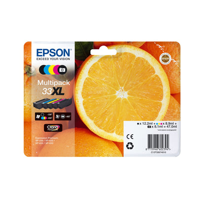 Epson C13T33614012/33XL Ink cartridge foto black high-capacity, 400 pages ISO/IEC 19752 400 Photos 8.1ml for Epson XP 530