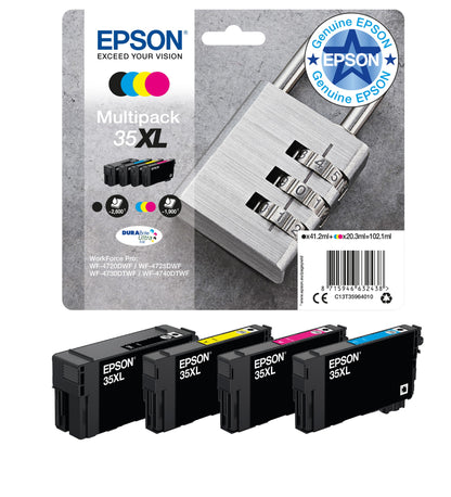 Epson C13T35994010/35XL/35 Ink cartridge multi pack Bk,C,M,Y 41,2ml + 3 x 9,1ml Pack=4 for Epson WF-4720