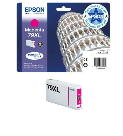 Epson C13T79144010/79 Ink cartridge yellow, 800 pages 6.5ml for Epson WF 4630/5110