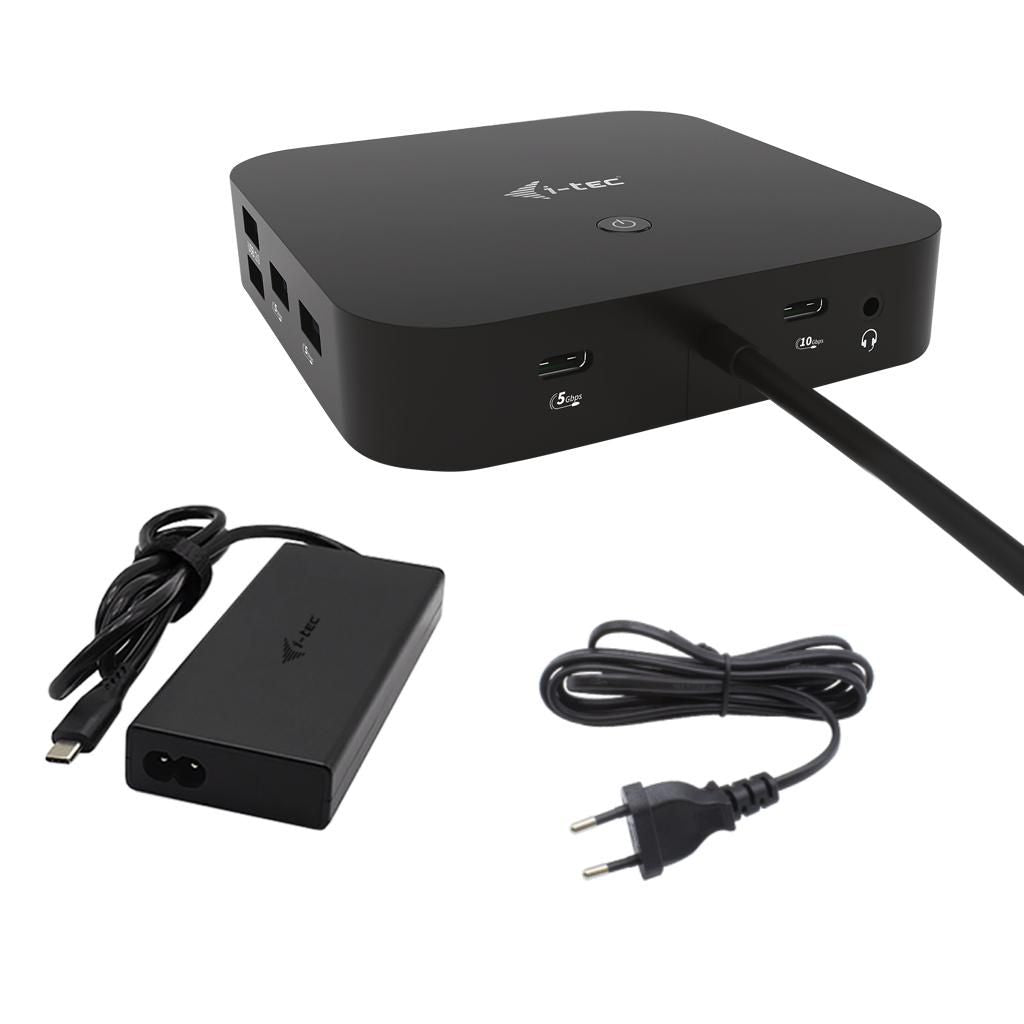 i-tec USB-C HDMI DP Docking Station with Power Delivery 100 W + Universal Charger 112 W i-tec USB-C HDMI DP Docking Station with Power Delivery