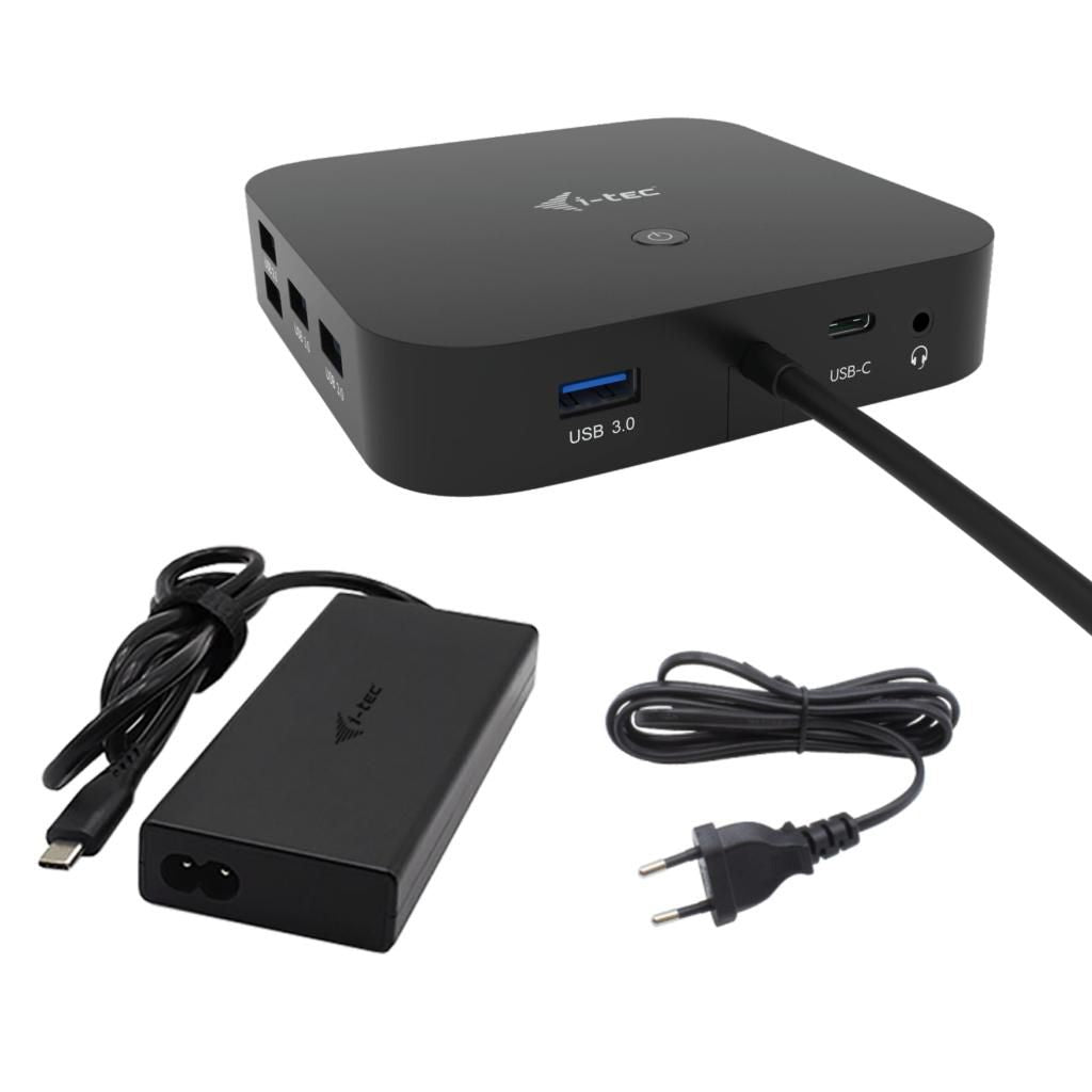 i-tec Usb-C Hdmi Dual Dp Docking Station With Power Delivery 100 W + Universal Charger 100 W