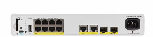 Cisco Catalyst C9200CX-8P-2X2G-A network switch Managed L2/L3 Gigabit Ethernet (10/100/1000) Power over Ethernet (PoE) Grey