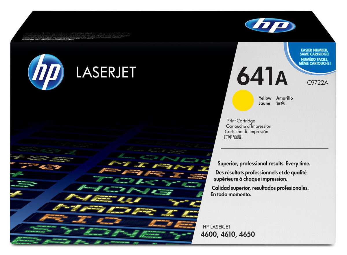 HP Toner Cartridge 8000sh Yellow 641A Yellow Original LaserJet Toner Cartridge, 8000 pages, Yellow, 1 pc(s)