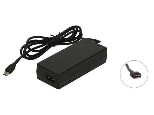 2-Power AC Adapter 5/9/15/20V 45W USB Type-C PD inc. mains cable
