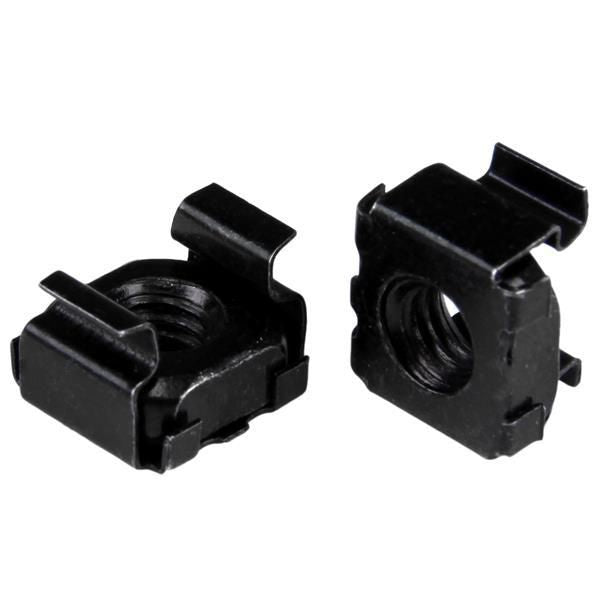 StarTech.com 50 PKG M5 CAGE NUTS M5 Cage Nuts - 50 Pack, Black, Cage nut, Steel, Black, M5, 13 mm, 13 mm