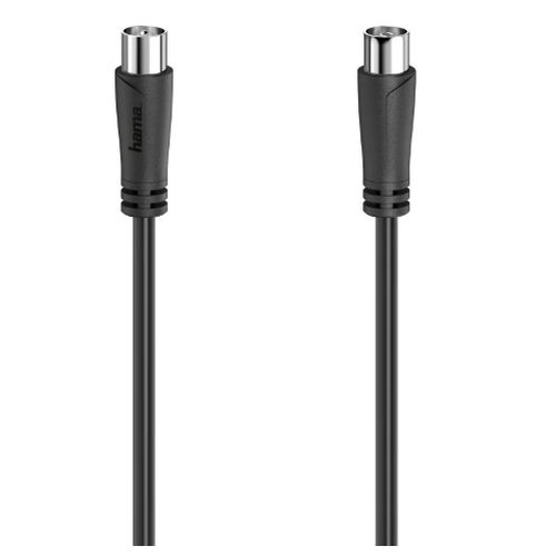 Hama Antenna Cable, Coax Male to Coax Female, 90dB, 1.5 Metre