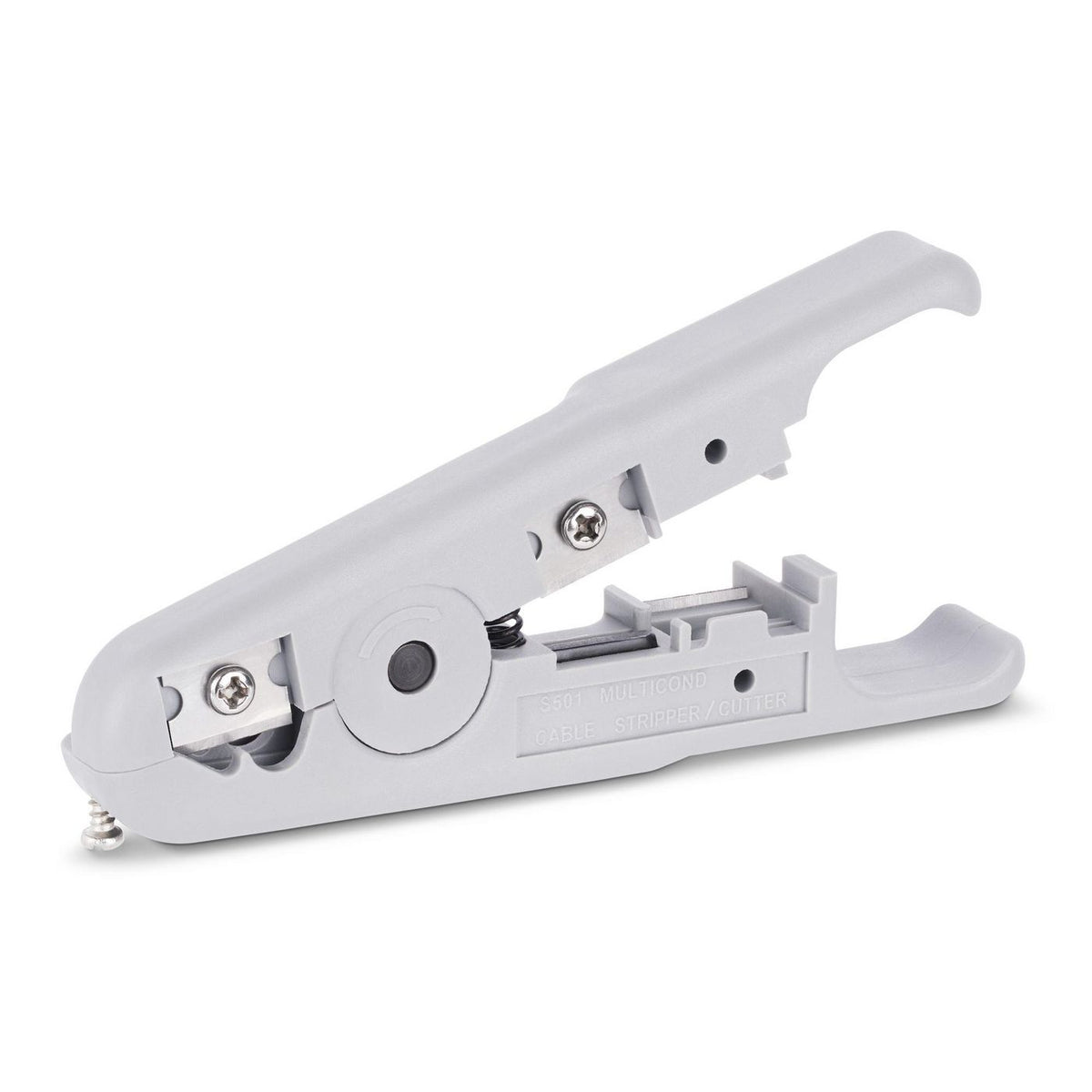StarTech.com Network Cable Stripper And Cutter, Professional Wire Stripper For Utp/Ftp/Stp/Coax Cables, Rotary Wire Stripping And Cutting Tool