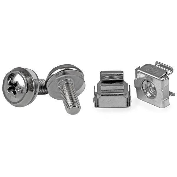 StarTech.com M5 CAGE NUTS & SCREWS 50 Pkg M5 Mounting Screws and Cage Nuts for Server Rack Cabinet, Screw, Silver, 210 g, 50 pc(s), 15 cm, 120 mm