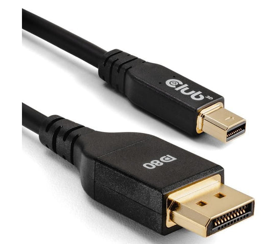 Club3D Minidisplayport To Displayport Dp80 Bidirectional Vesa Certified Cable 1M/3.28Ft - Kabel - Digital/Display/Video