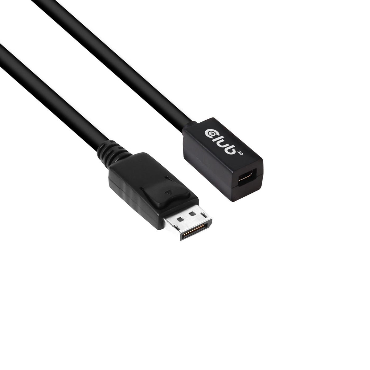 Club3D Mini Displayport 1.4 To Displayport Extension Cable 8K60Hz Dsc 1.2 Hbr3 Hdr Bidirectional F/M 1M/3.28Ft
