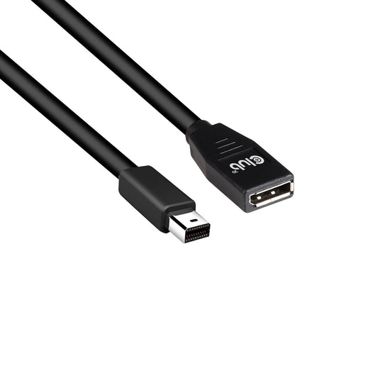 Club3D Mini Displayport To Displayport1.4 Extension Cable 8K60Hz Dsc1.2 Hbr3 Hdr M/F 1M/3.28 Ft