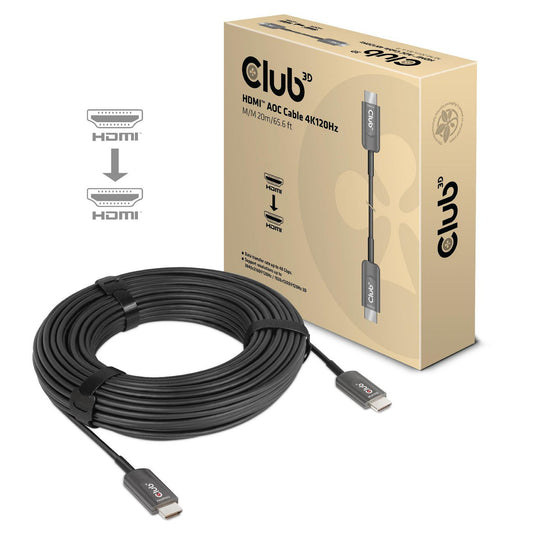 Club3D Ultra High Speed Hdmi Certified Aoc Cable 4K120Hz8K60Hz Unidirectional MM 20M65.6Ft