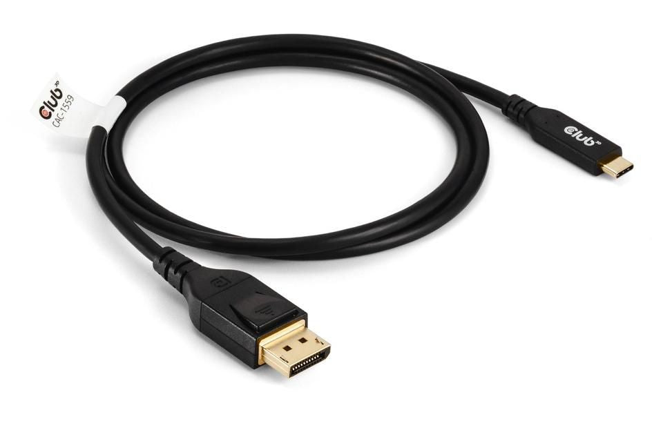 Club3D Usb Type C Cable To Dp 2.1 Bi-Directional Vesa Dp80 Certified Cable M/M 1M/3.28Ft