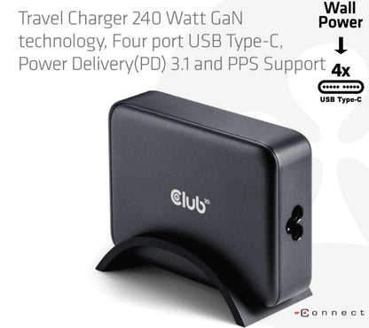 CLUB3D CAC-1918 mobile device charger Universal Black AC