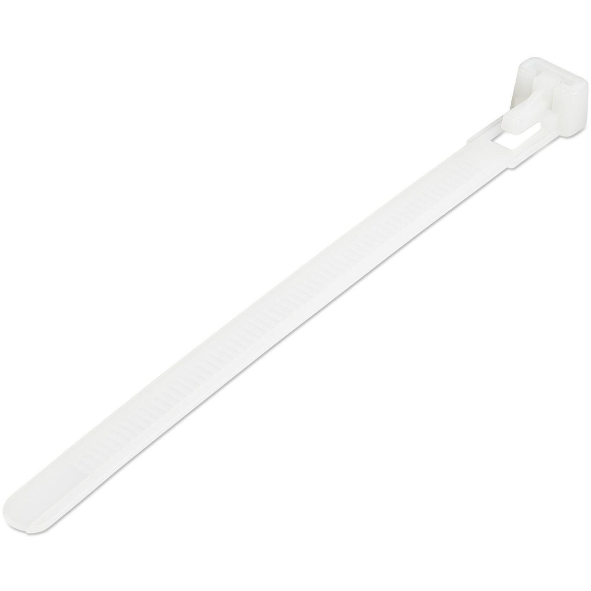 StarTech.com 5"(12Cm) Reusable Cable Ties - 1/4"(7Mm) Wide, 1-1/8"(30Mm) Bundle Dia. 50Lb(22Kg) Tensile Strength, Releasable Nylon Ties,